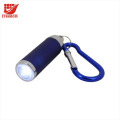 LOGO Printed Mini Colorful LED Flashlights Torch Lights with Carabiner